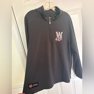 Washington Nationals Baseball Quarter-zip with Cherry Blossom Emblem